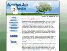 Tablet Screenshot of moonlightrosealpacas.com